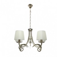Distribuidor - Lâmpadas Diversas | Lâmpadas Clássicas | LAMPARA LUXOR 5XE14 CUERO PANT. BEIS REGX61X61 CM Ref: 155255014